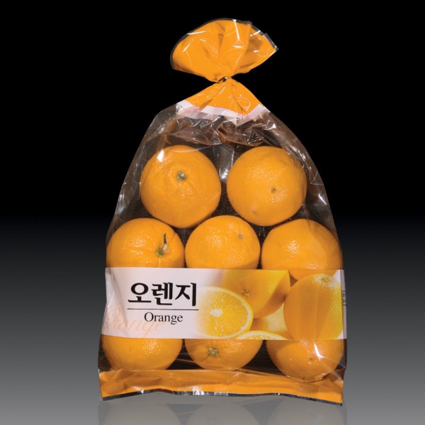가락팩-오렌지포장비닐 F-9 오렌지 1묶음(100장)